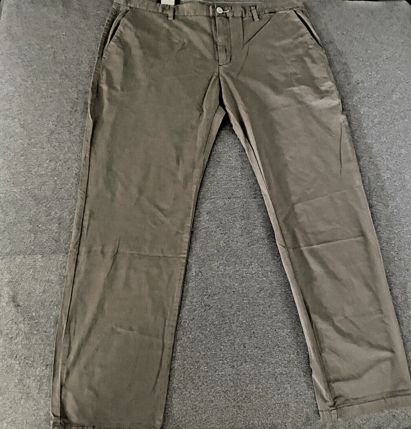 Linksoul Mens Pants NEW 40 x 32 Gray Chinos Stretch Cotton Golf Office Work