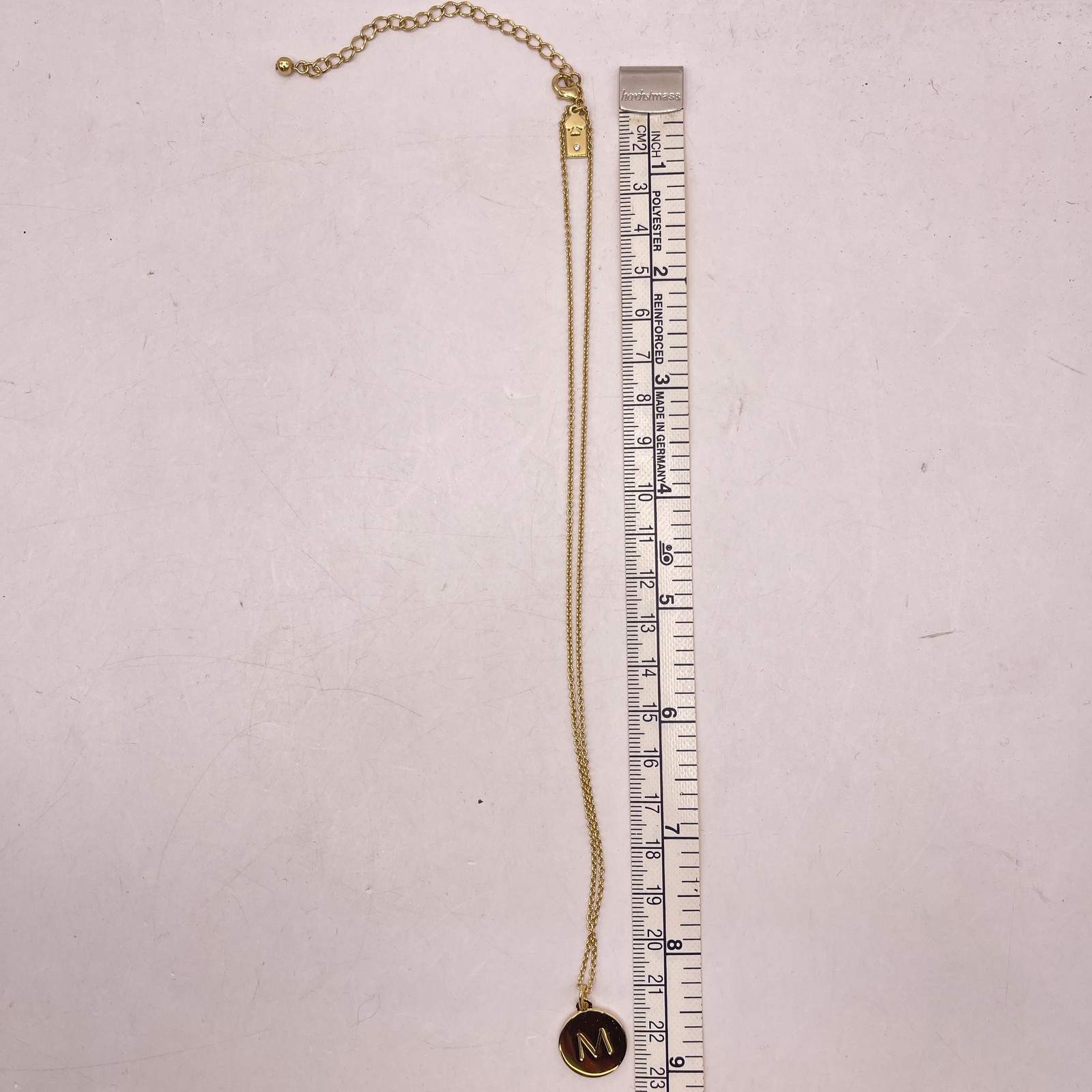 Kate Spade Womens Initial Pendant "M" Necklace Gold Tone 17" thumbnail 7