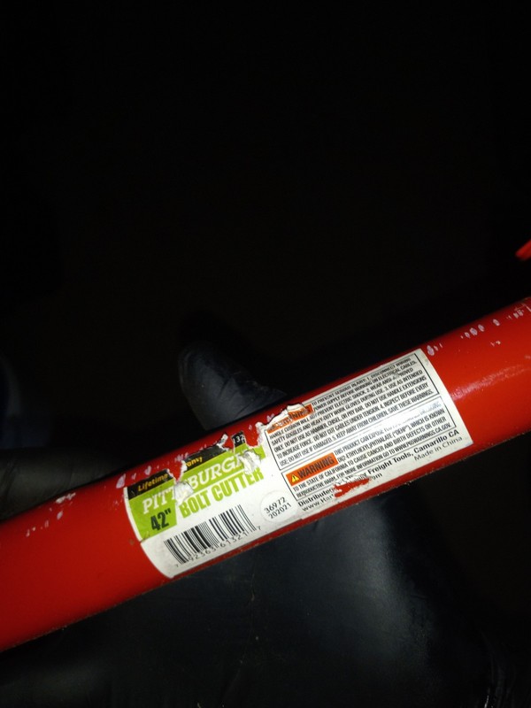 The Pittsburgh 42" Bolt Cutter 1/2" Capacity 1050