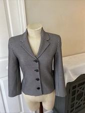 ZARA NWT Jr Women XS Tweed Houndstooth Buttonfront Lined Blazer/Jacket