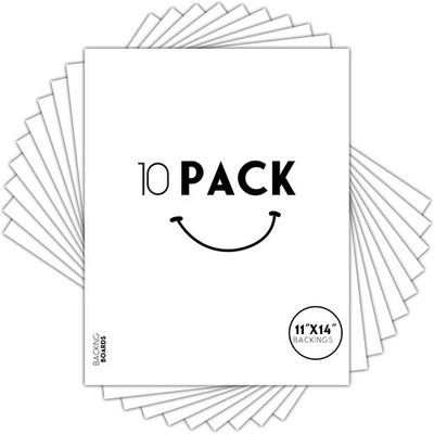 Golden State Art, 11x14 White Backing Board, Backer Boards for Frame, 