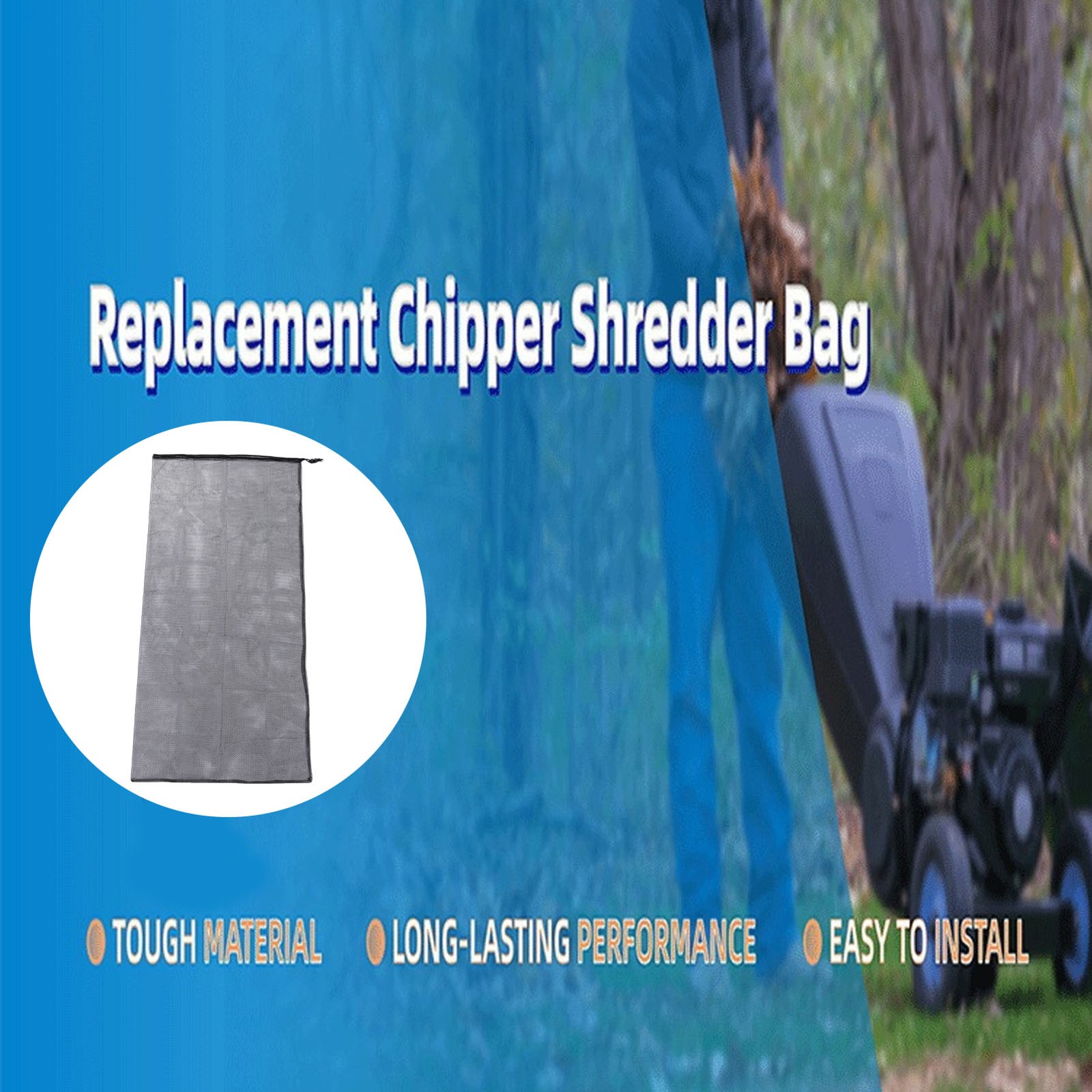 Universal Nylon Wood Chipper Replacement Bag Efficient Leaf Collection