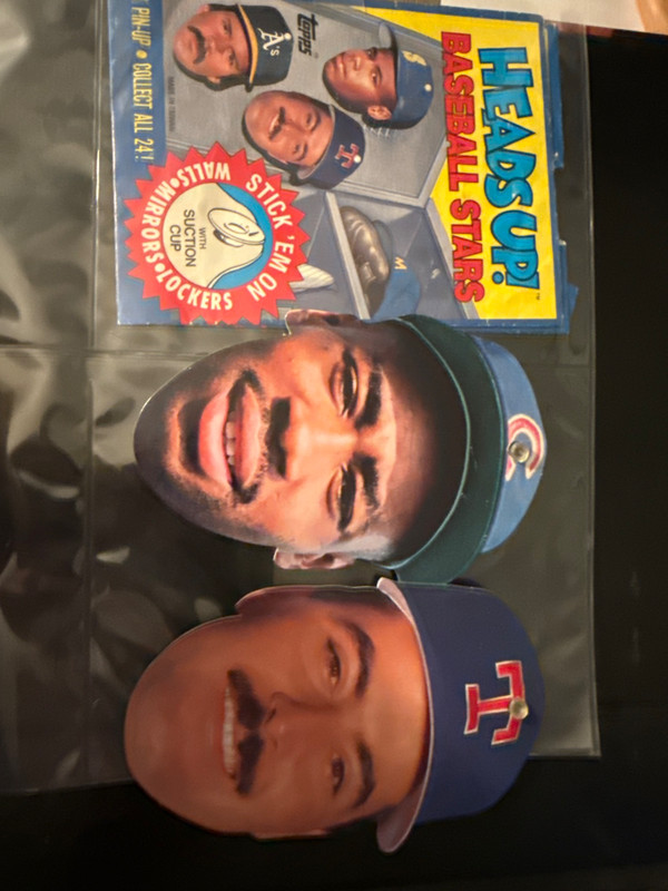 3 1990 Topps Heads Up Baseball Jerome Walton Rafael Palmeiro Gregg Olson