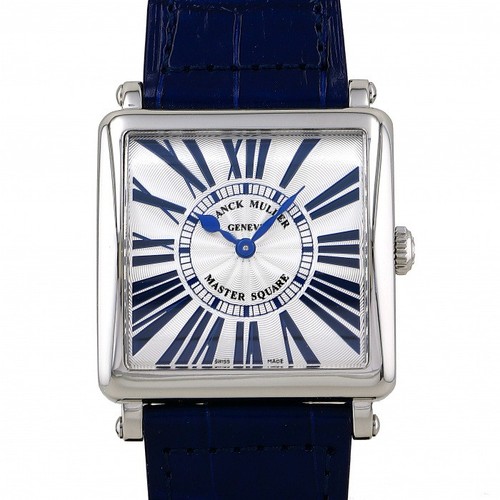 Franck Muller Master Square 6002MQZ Stainless Steel Leather 33...