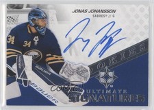 2020 Upper Deck Ultimate Collection Signatures Rookies Jonas Johansson Auto 0pz2