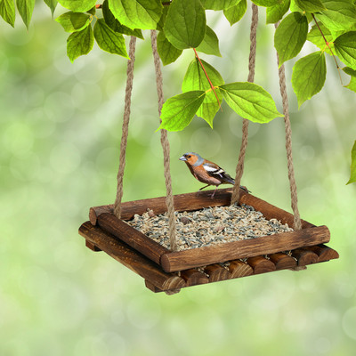 Relaxdays Mangeoire Oiseaux Extérieur Sur Trépied – Bois Sapin 139 Cm