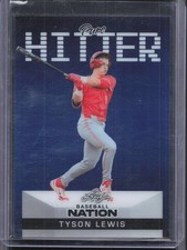 2025 Leaf Baseball Nation #PB-31 Tyson Lewis Pure Hitters Prismatic Blue #/7