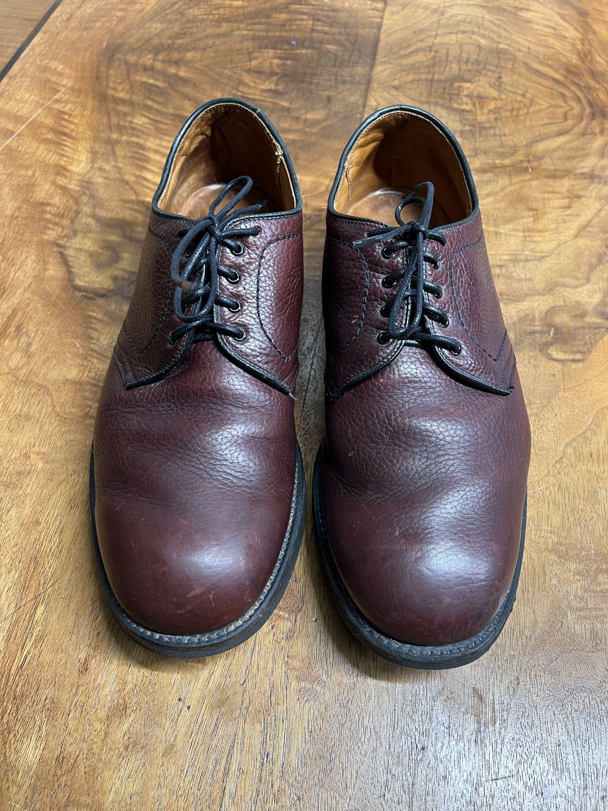 Alden 312 Brown Shrunken Calf Plain Toe Dover