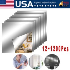 Self Adhesive Mirror Reflective Wall Sticker Film Paper Home Kitchen Decor Lot Self Adhesive Mirror Reflective Wall Sticker Film Paper Home Kitchen Decor Lot