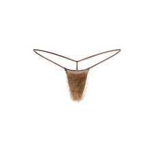 SKIMS Faux Hair Micro String Thong - COCOA BROWN STRAIGHT - Size Large L