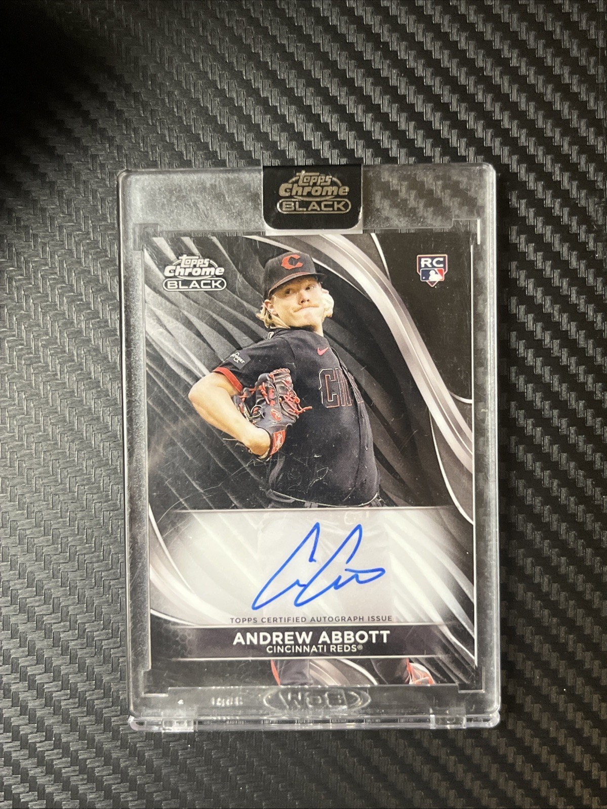 2024 Topps Chrome Black - Autographs Andrew Abbott #CBA-AA (AU, RC)