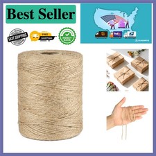 Luxury Brown Natural Jute Twine 656 Feet - Strong for Crafts Decorations