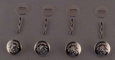 LOUISIANA STATE SEAL Polished Silver Uniform Buttons SMALL police fire EMS