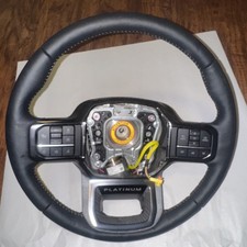 2022 2023 2024 Ford F150 Steering Wheel W/ Heated & Adaptive Cruise  Black
