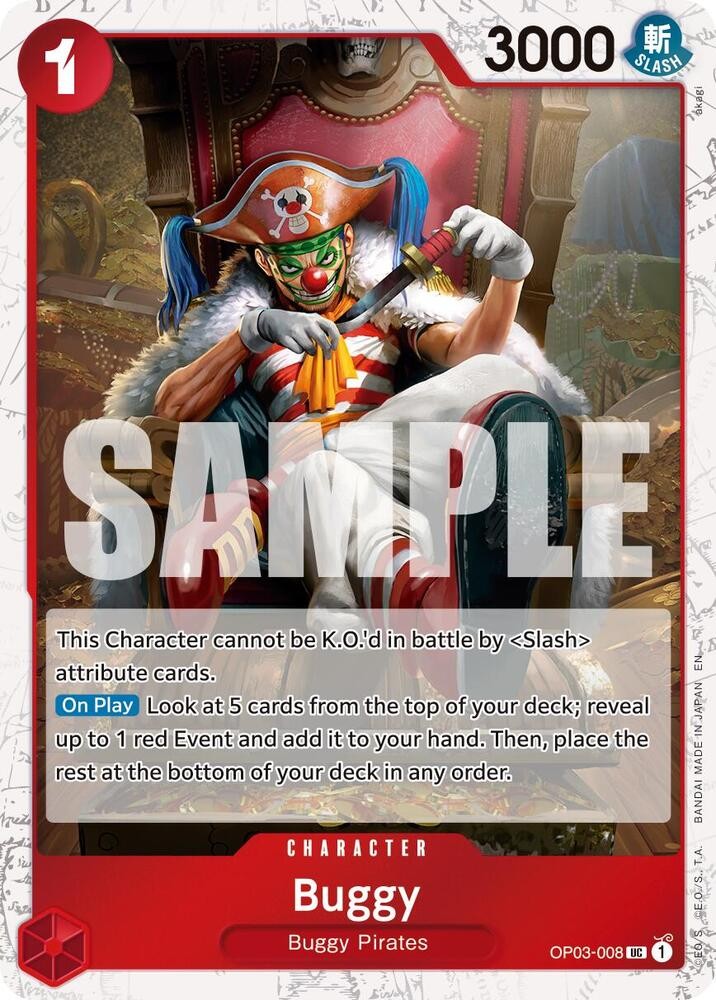 Buggy - OP03-008 (Pirate Foil) UC Premium Booster -The Best- Vol. 2 OP03-008 NM