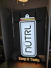 Nutrl Vodka Keep It Tasty Neon LED Lighted Bar Sign 24x12” New In Box Hanging Ad
