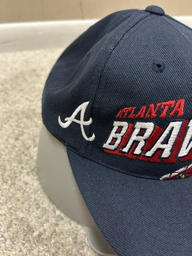Vintage Sports Specialties Atlanta Braves Snapback Hat Baseball Cap Grid - Picture 4 of 10
