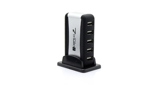 Extensão Hub Usb 2.0-7 Portas Pc Hd Externo Pendrive Cor Branco Extensor Régua Usb 7 Entradas - Foto 4