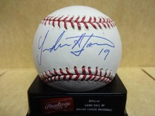 YONDER ALONSO REDS/A'S ROOKIE SIGNATURE SIGNED M.L. BASEBALL W/COA