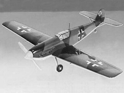 BF 109E .10 36'' WS RC Model Airplane Plans Templates PDF on USB