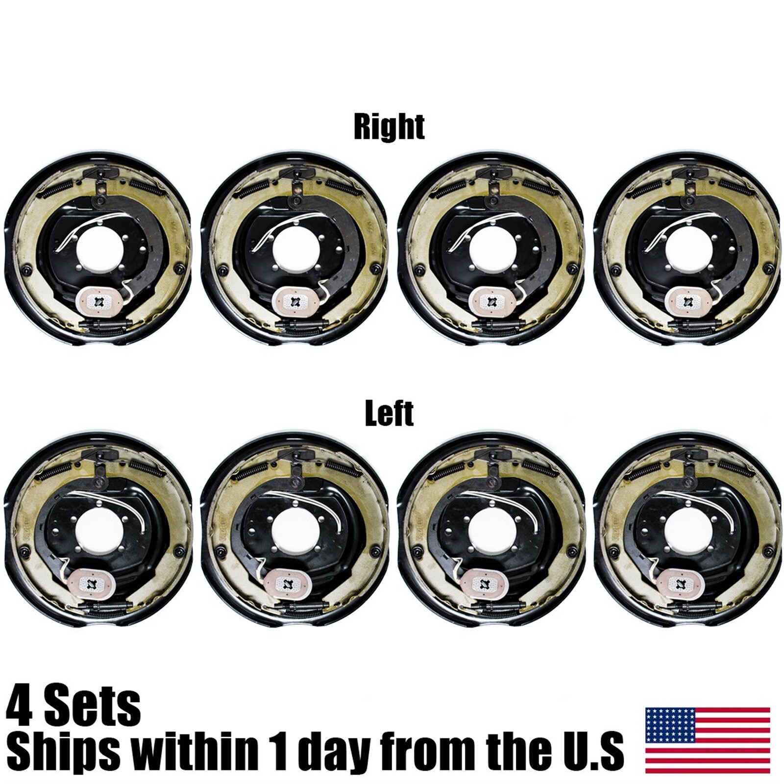 12" x 2" Electric Trailer Brakes Aseembly Left & Right Side 6000 7000