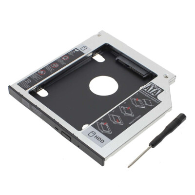 Universal 9.5 mm SATA to SATA 2nd SSD HDD Hard Drive Caddy for Dell HP Lenovo