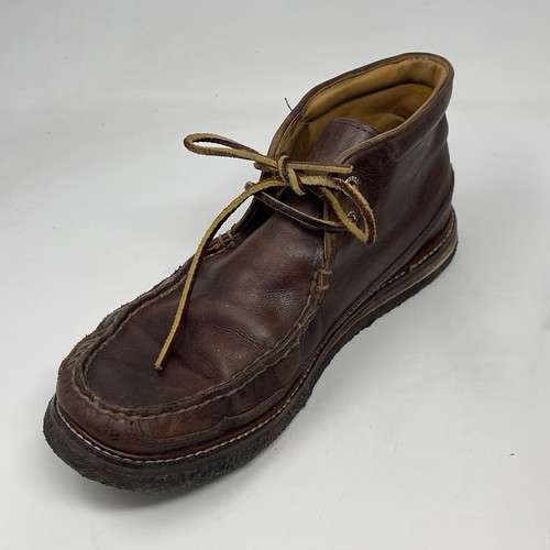 Sperry Gold Cup Chukka Boots Mens 8.5 M Brown Leather Crepe Sole Preppy Casual - Picture 8 of 19