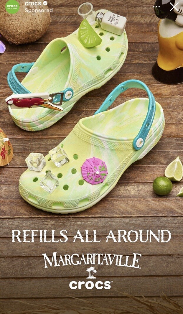 NEW Margaritaville Jimmy Buffett Crocs Classic Clog Men's Size 10