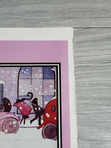 VTG VOGUE MAGAZINE COVER FASHION PRINT POSTER LADY IN RED COAT WINTER FASHION - Bild 9 von 10