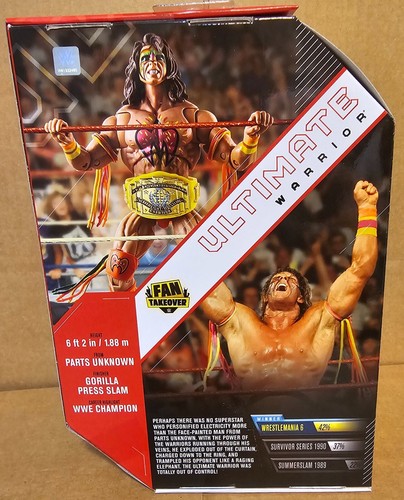 Ultimate Warrior Mattel WWE Ultimate Edition Fan Takeover exclusivo de Amazon - Imagen 2 de 2