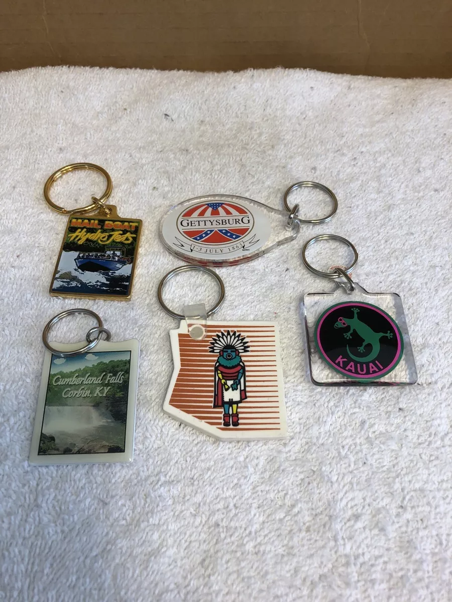 Group Of 5 Interesting Places To Visit Keychains eBay
