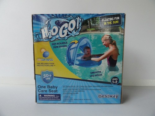 H20 GO UV CARE Aufblasbarer Baby Pflegesitz Baby Floß Floß mit Schirm - Bild 2 von 2