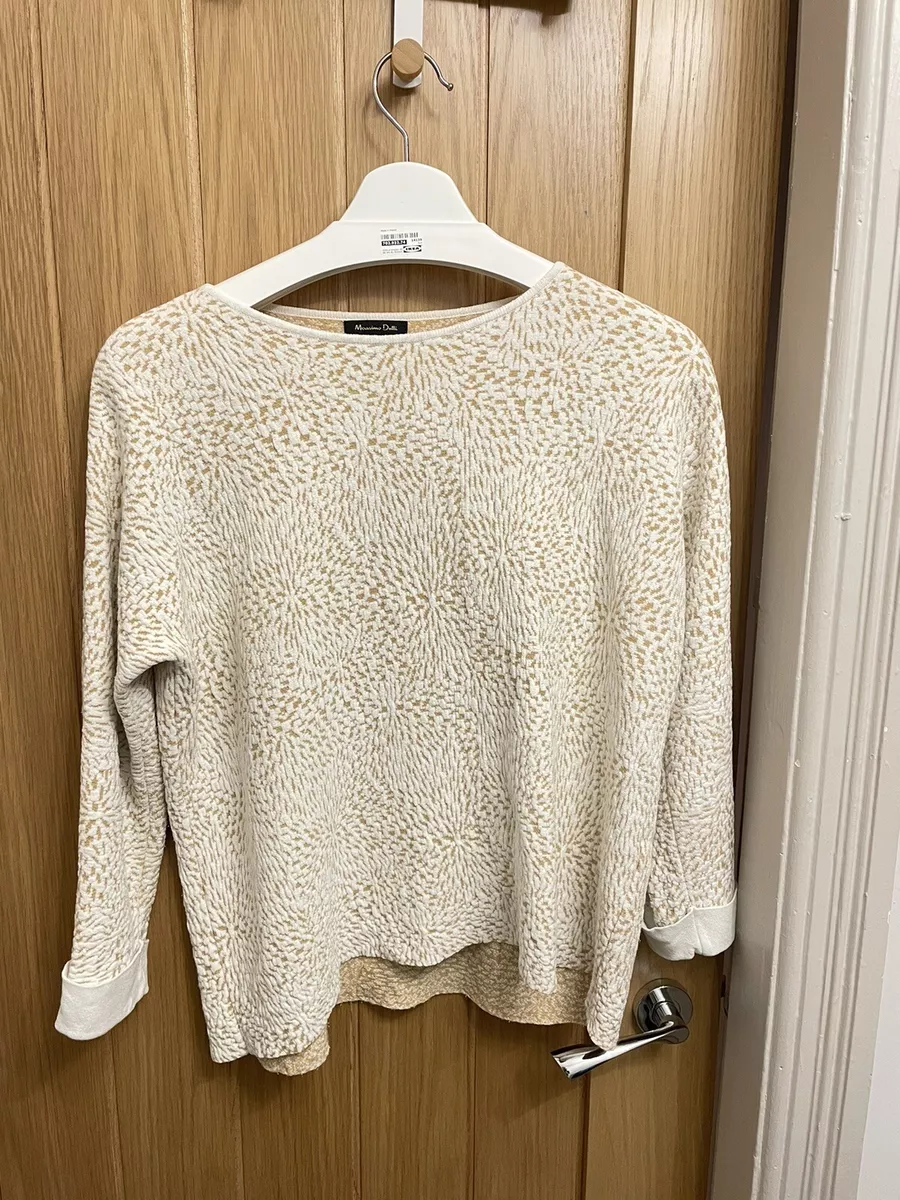 Massimo dutti top white sweater
