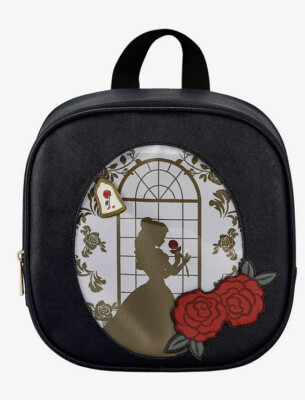Disney Beauty And The Beast Belle Pin Collector Mini Backpack Pin Bag NEW 