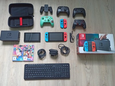 Nintendo Switch Konsole mit Joy-Con - Neon-Rot/Neon-Blau/Grau