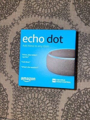 NIB sealed Amazon Echo Dot (3rd Generation) Smart Speaker - Charcoal