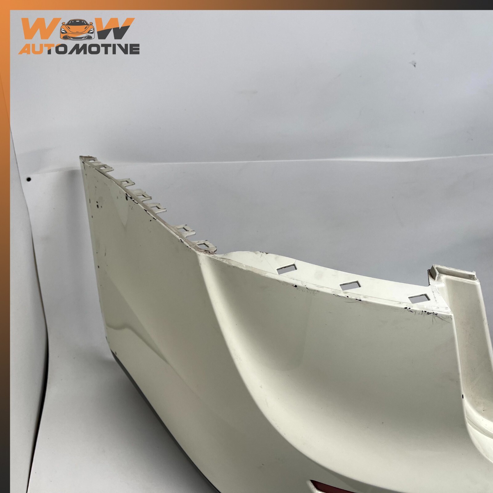 14-17 MASERATI GHIBLI REAR BUMPER COVER WHITE OEM