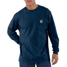 Men's Carhartt K126 Long Sleeve Workwear Crewneck T-Shirt