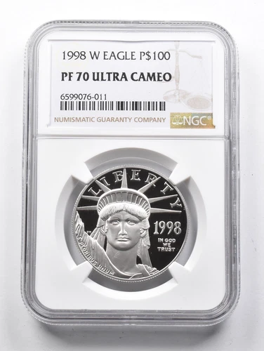 PF70 UCAM 1998-W $100 American Platinum Eagle 1 Oz Platinum NGC *1486