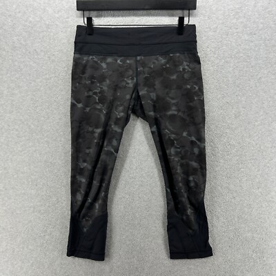 Lululemon Leggings Womens Size 6 Pull On Performance Compression Cropped Pocket