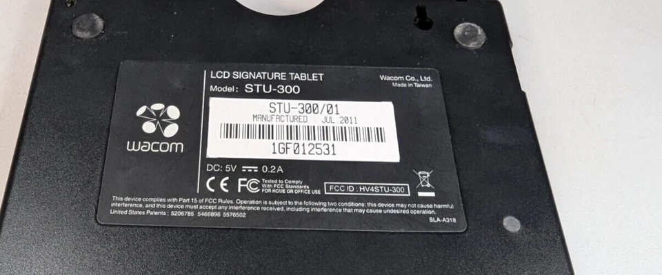 Tablet Pad Wacom STU-300 / USB LCD Signature con lápiz óptico y cable USB Foto 2 de 2