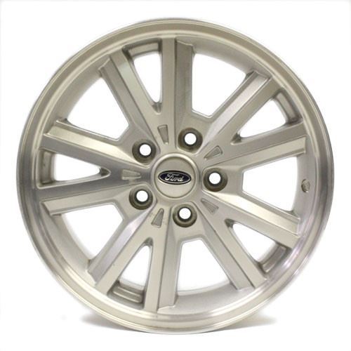 16" WHEEL MUSTANG SILVER MACHINED FACTORY OEM 3792 5 SPLIT SPOKE - Picture 1 of 4