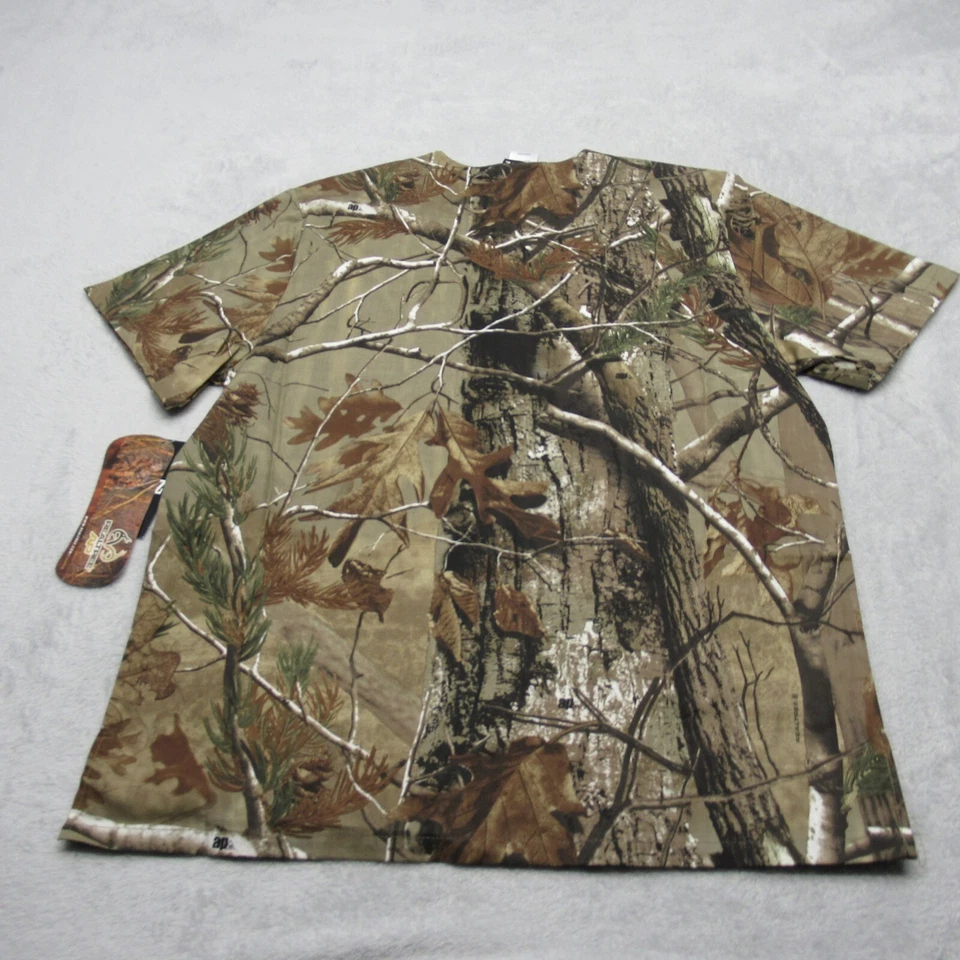 Camisa Médica Realtree Para Hombres Pequeña Verde Camuflada Se Ajusta a Uniforme de Enfermera Médica Grande NUEVA Foto 3 de 4