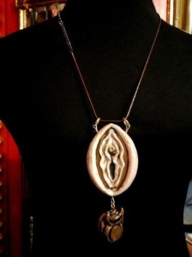 strange jewelry streampunk necklace amulet pendant odd fancy female extravagant - Picture 5 of 12
