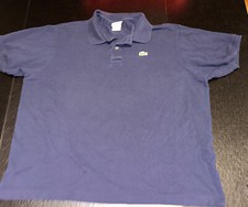 Lacoste Polo Shirt Mens Size 8 Blue Collared Top Vintage