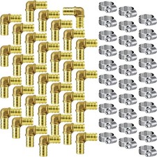 30 Pieces 1/2 Brass PEX Fittings for 1/2 Inch...