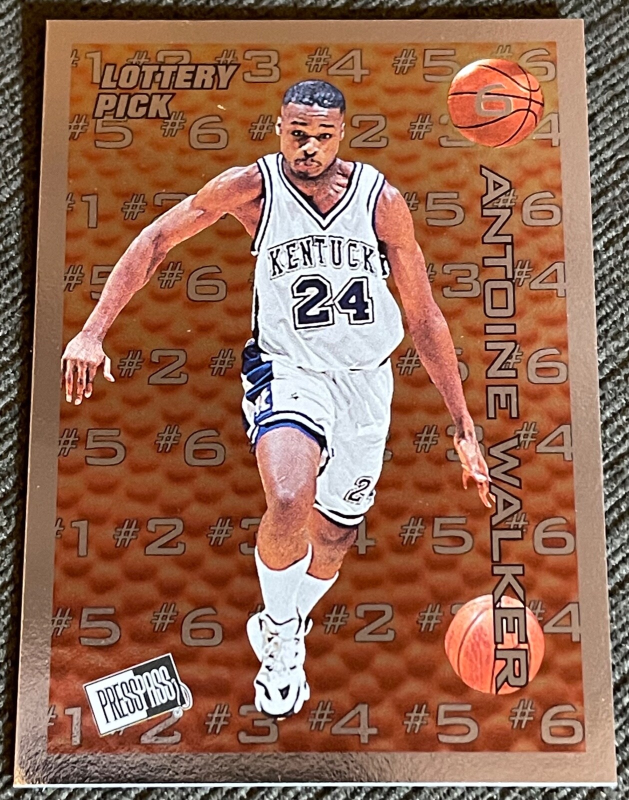 1996 Press Pass Basketball Lottery Pick L6 Of 6 Antoine Walker Kentucky
