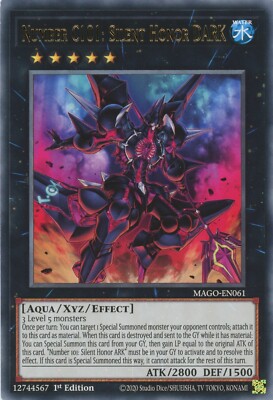 Yugioh Nummer C101: Stille Ehre DUNKLES MAGO-DE061 Rare 1. Nr Mint