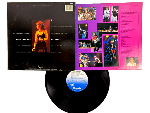 Pat Benator • Live From Earth • 1983 Chrysalis Vinyl LP • Orig. Insert Near Mint - Picture 2 of 4