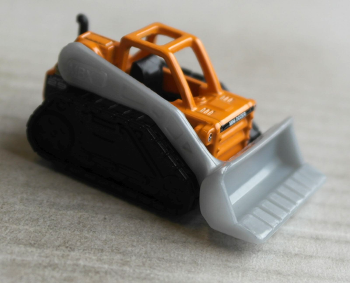 Matchbox Mini Dozer hellorange/grau Planierraupe Baustelle MBX Construction - Bild 4 von 4